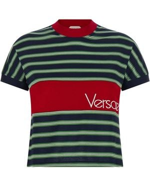 Versace Intarsia T-shirt - Green