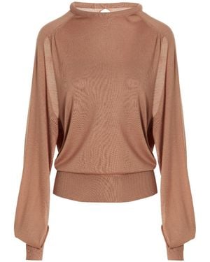 Ramael Cut Out Insert Top Jumper - Natural