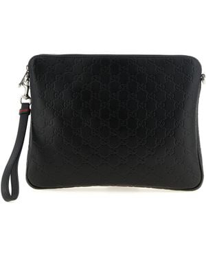 Gucci Medium 'Gg Emblem' Crossbody Bag - Black