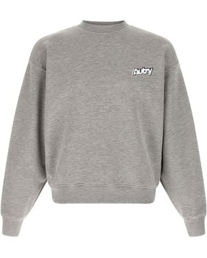 Autry Logo Print Embroidery Sweatshirt - Grey
