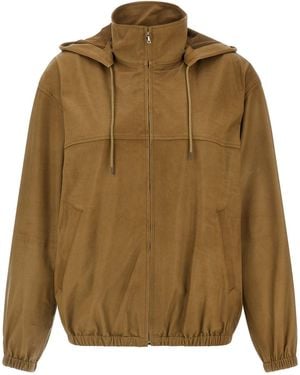 AURALEE Ultra-thin Leather Jacket - Brown