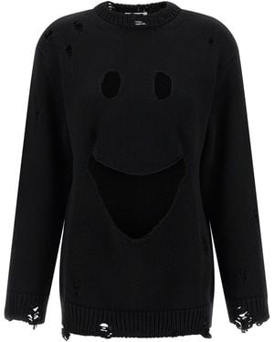 Moschino Pullover "Smiley" - Schwarz