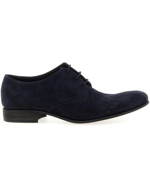 Julianne Suede Lace Up - Blue