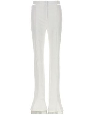 Mugler Pantalone cut out - Bianco