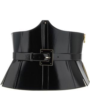 Elisabetta Franchi Corset Belt - Black