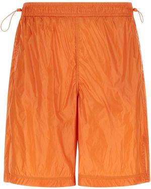 Laminar Shiny Nylon Bermuda Shorts - Orange