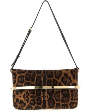 Tod's ' Magenta Bag Flap' Shoulder Bag - Metallic