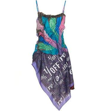 1/OFF Abito 'Slip Scarf' - Blu