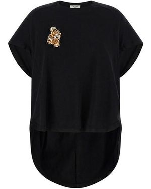 DI.LA3 PARI' T-Shirt Doppia Spilla - Nero