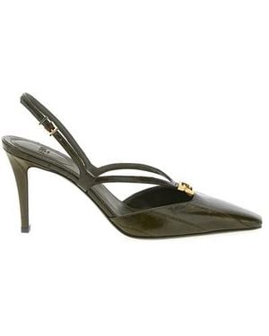 Fendi ' Ffold' Slingback - Green