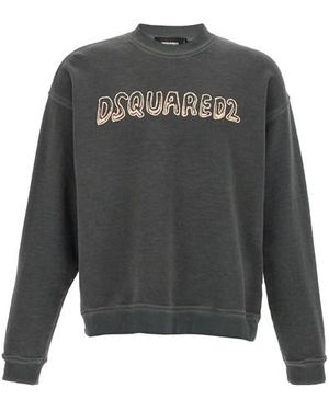 DSquared² Felpa 'Best Fade' - Grigio