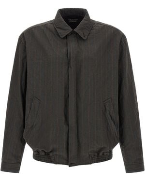 Comme des Garçons Nadelstreifenjacke - Schwarz