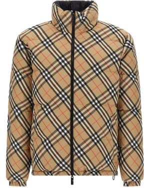Burberry 'snowdon' Down Jacket - Brown