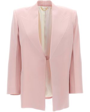 Victoria Beckham 'Peak Lapel' Blazer - Pink