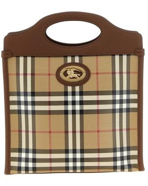Burberry Borsa A Mano 'Pocket' Mini - Marrone
