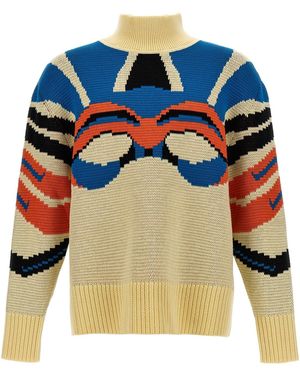 Bluemarble Jacquard Jumper - Blue