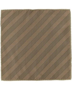 Brunello Cucinelli Chevron Pocket Clutch - Braun