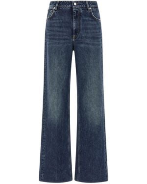 Dolce & Gabbana Logo Plaque Jeans - Blue