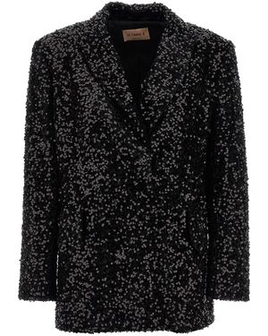 Le twins 'como' Double-breasted Blazer - Black