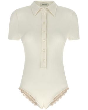 Magda Butrym Bodysuit 'Pf25 01' - White