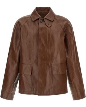 Prada Vintage Leather Blouson - Brown