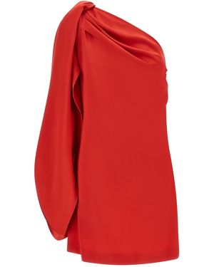 Stella McCartney One-Shoulder-Kleid - Rot