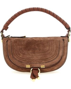 Chloé 'marcie' Mini Shoulder Bag - Brown