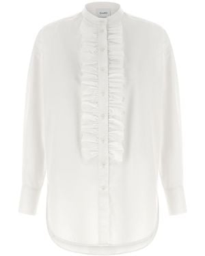 Nude Ruches Shirt - White