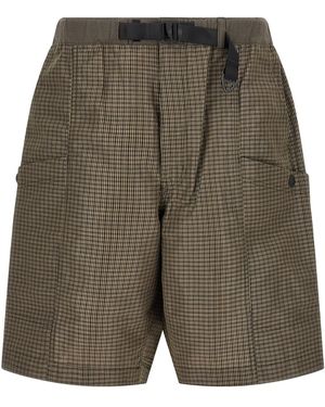 Comme Des GarÃ§ons Homme Vichy Bermuda Shorts - Grey