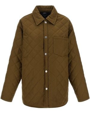 A.P.C. A. P.C. A. P.C. Georges Blouson Mit Steppmuster - Grün