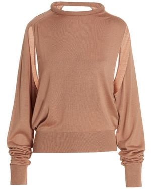 Ramael Cut Out Insert Top Jumper - Natural