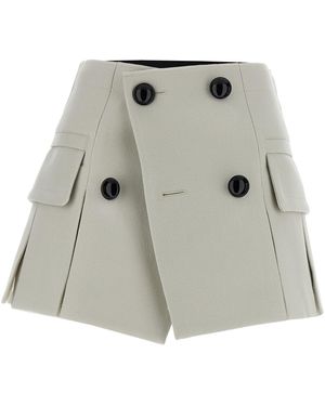 Sacai 'melton' Skort - Multicolour