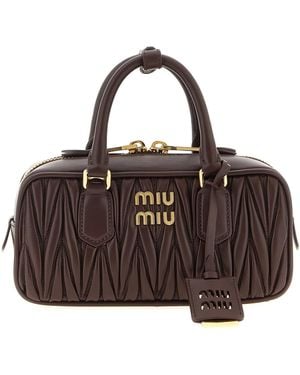 Miu Miu Handtasche "Arcadie" - Braun