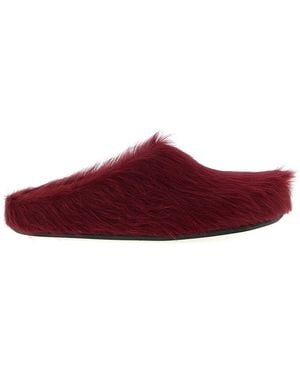 Marni 'fussbett' Sabots - Red