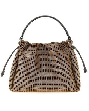 Brunello Cucinelli Borsa 'Bucket Mellow' Piccola - Marrone