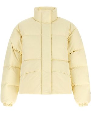 Jil Sander Technical Fabric Quilted Down Jacket - Yellow