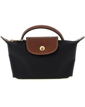 Longchamp 'le Pliage Original' Clutch - Black