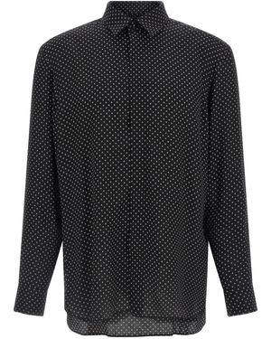 Tom Ford Micro-print Shirt - Black