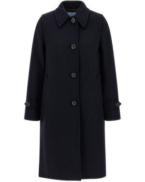 Prada Wool Coat - Blue