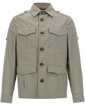 Brunello Cucinelli Water-Resistant Shirt Jacket - Grey