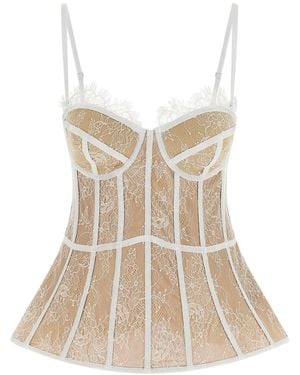 GIUSEPPE DI MORABITO Bustier Top - Natural