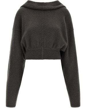 Rick Owens Felpa Con Cappuccio 'Tower Pull' - Nero