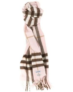 Burberry Sciarpa Cashmere Check - Neutro