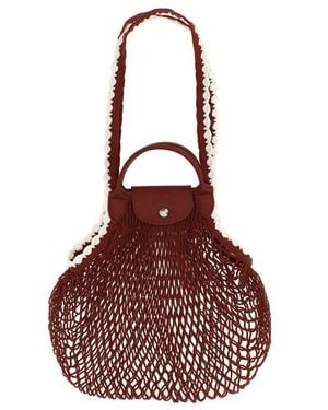 Longchamp Borsa A Spalla 'L Le Pliage Filet' - Rosso