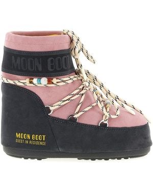 Moon Boot Moonboot X Guest In Residence 'iconlow' Ankle Boots - Pink