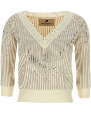 Ermanno Scervino Strass-Pullover - Weiß