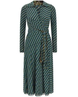 Diane von Furstenberg Abito 'Phoenix' Reversibile - Verde