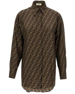 Fendi Camicia FF monogram - Multicolore