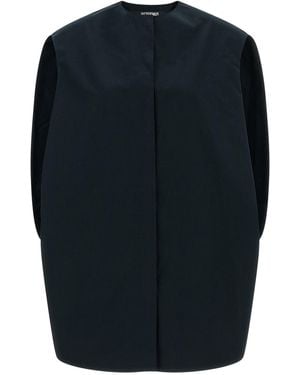 Jacquemus Mini Dress With Cape Detail - Blue