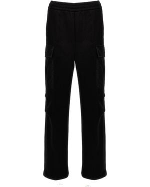 Prada Nylon Insert Cargo Joggers - Black